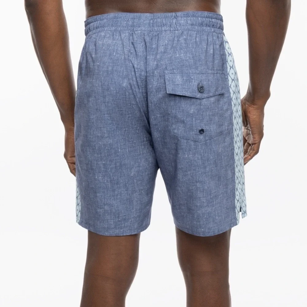 NWT Travis Mathew Locksmith 7” Boardshorts size Small in Heather Blue